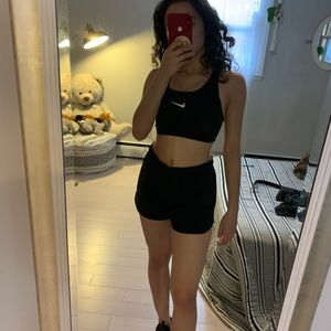Black athletic Nike shorts